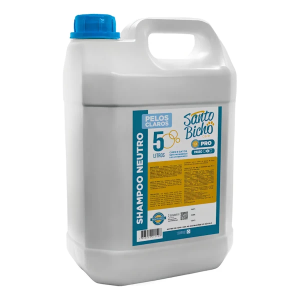 Shampoo Pelos Claros Santo Bicho 5l- Petshow Hydra Rende Pet Fragrância Shampoo Neutro Pelos Claros